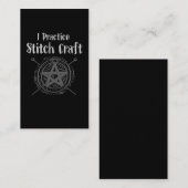 Crochet mama Witch Occult Crafting Yarn Lover Visitekaartje (Voorkant / Achterkant)