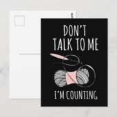 Crochet mama Yarn Humor Crafting Grandma Briefkaart (Voorkant / Achterkant)