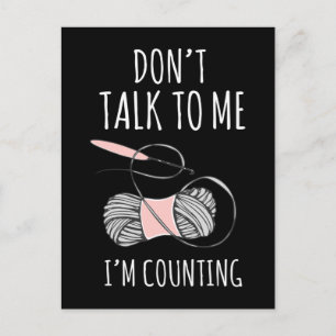 Crochet mama Yarn Humor Crafting Grandma Briefkaart