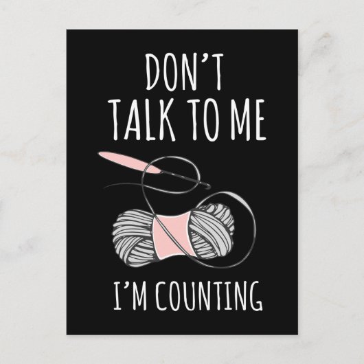 Crochet mama Yarn Humor Crafting Grandma Briefkaart (Voorkant)