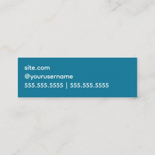 Crochet Mini Visitekaartje (Achterkant)