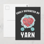 Crochet Moeder Needle Crafter Yarn Knitting Briefkaart (Voorkant / Achterkant)