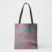 Crochet Multicolored Pattern Tote Bag (Voorkant)