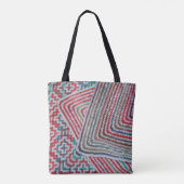 Crochet Multicolored Pattern Tote Bag (Achterkant)