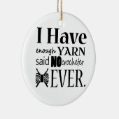 Crochet ・ Niet genoeg geweren Keramisch Ornament (Rechts)
