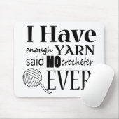 Crochet ・ Niet genoeg geweren Muismat (Met muis)