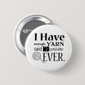 Crochet ・ Niet genoeg geweren Ronde Button 5,7 Cm (Voorkant /achterkant)