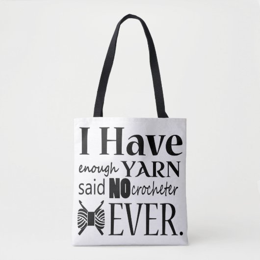 Crochet ・ Niet genoeg geweren Tote Bag (Voorkant)