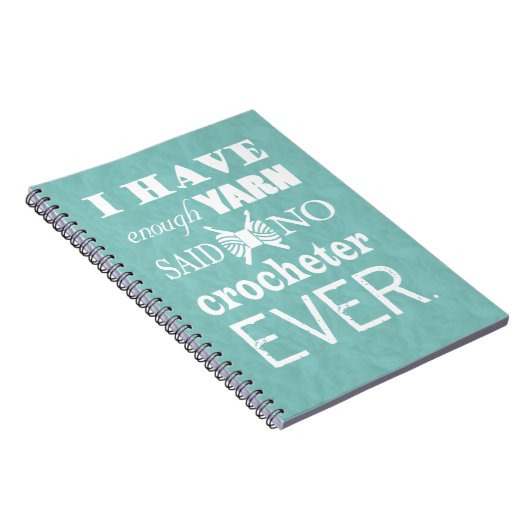 Crochet niet voldoende arn Crafts Dark Notitieboek (Rechterzijde)