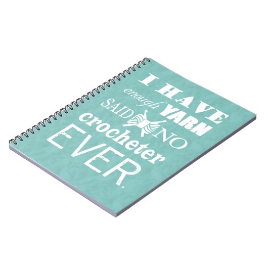 Crochet niet voldoende arn Crafts Dark Notitieboek (Linkerzijde)