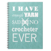 Crochet niet voldoende arn Crafts Dark Notitieboek (Voorkant)
