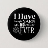 Crochet niet voldoende arn Crafts Dark Ronde Button 5,7 Cm (Voorkant)