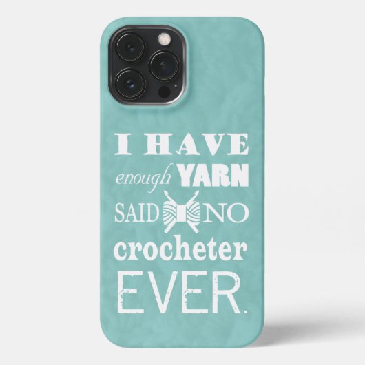 Crochet niet voldoende arnenkrukken iPhone hoesje (Achterkant)