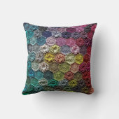 Crochet no2 fleece hion kussen (Achterkant)