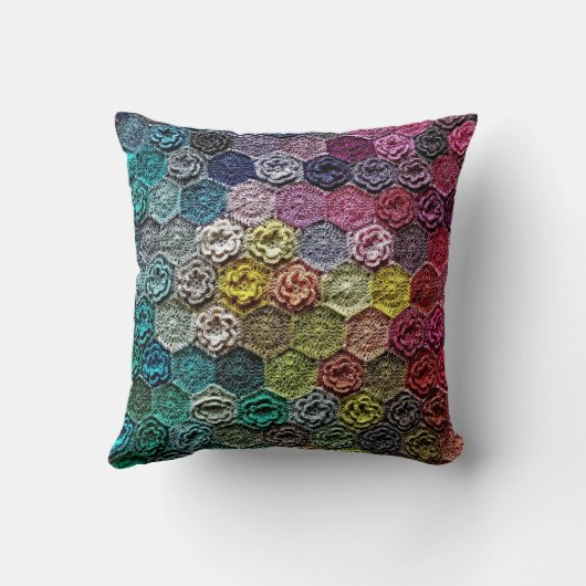 Crochet no2 fleece hion kussen (Achterkant)