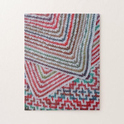 Crochet Pattern Colorful Legpuzzel (Verticaal)