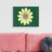 Crochet Pattern - Daisy Canvas Afdruk (Insitu (Woonkamer))