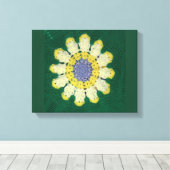 Crochet Pattern - Daisy Canvas Afdruk (Insitu (Houten vloer))