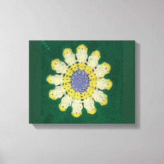 Crochet Pattern - Daisy Canvas Afdruk (Voorkant)