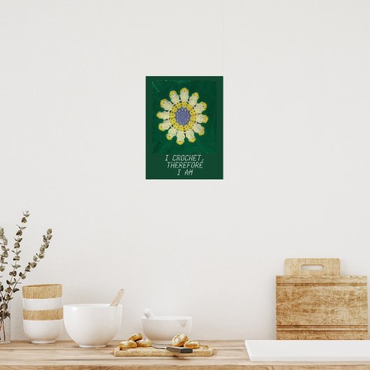 Crochet Pattern - Daisy Poster (Keuken)