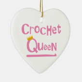 Crochet Queen Keramisch Ornament (Rechts)