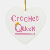 Crochet Queen Keramisch Ornament (Voorkant)