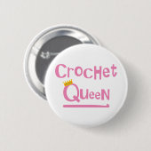 Crochet Queen Ronde Button 5,7 Cm (Voorkant /achterkant)