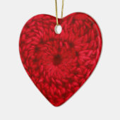 Crochet Red Handmade Yarn Heart Crafts Keramisch Ornament (Links)