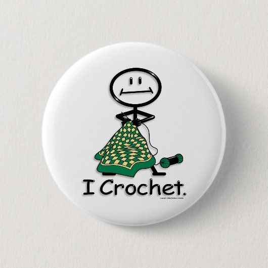 Crochet Ronde Button 5,7 Cm (Voorkant)