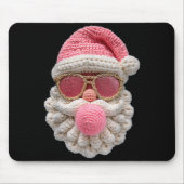 Crochet Santa Blowing Bubble Gum Christmas Girly K Muismat (Voorkant)