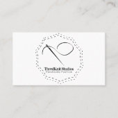 Crochet Seamstress Naaldle Logo Visitekaartje (Voorkant)