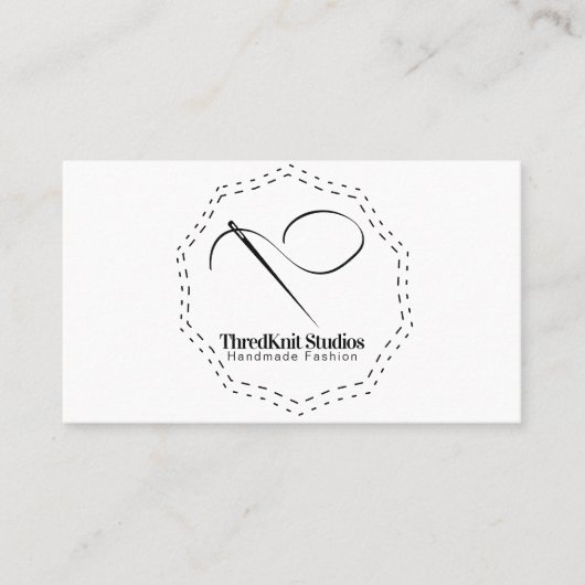 Crochet Seamstress Naaldle Logo Visitekaartje (Voorkant)