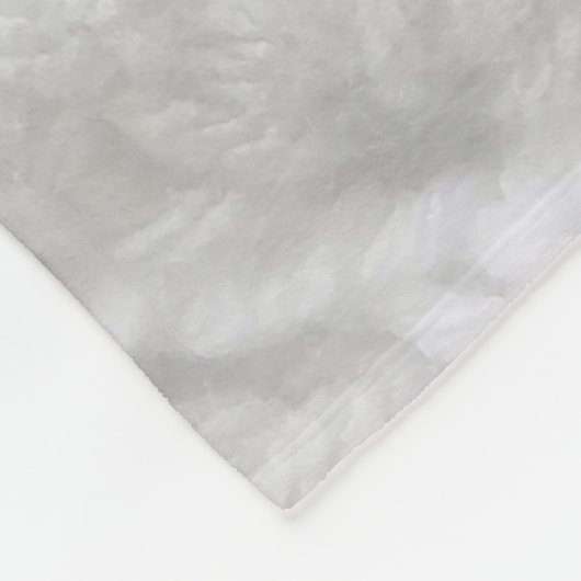 Crochet Shell Stitch Yarn Gray & White Fleece Deken (Hoek)