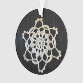 Crochet Snowflake Ornament (voorkant)