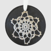 Crochet Snowflake Ornament (voorkant)