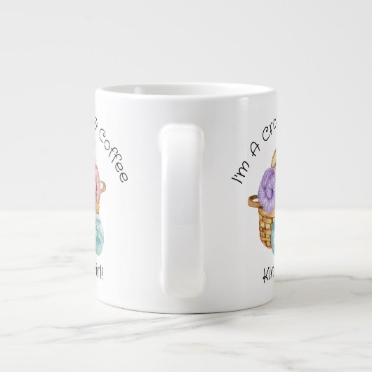 Crochet Soort meisje persoonlijke Mok van Giant Co (Achterkant)