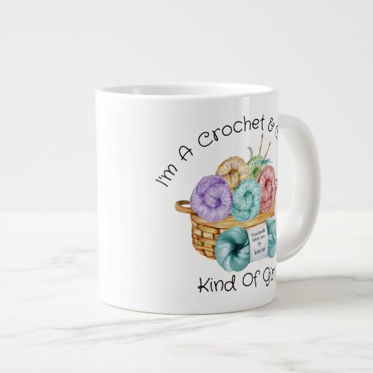 Crochet Soort meisje persoonlijke Mok van Giant Co (Voorkant rechts)