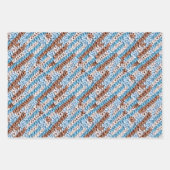 Crochet Teddy Bear Baby Shower Inpakpapier Vel (Voorkant 3)