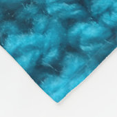 Crochet Weave Stitch Turquoise Fleece Deken (Hoek)