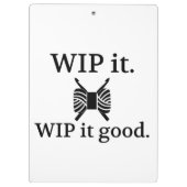 Crochet ・ WIP It Good Crafts Klembord (Achterkant)