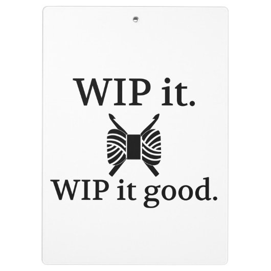 Crochet ・ WIP It Good Crafts Klembord (Achterkant)