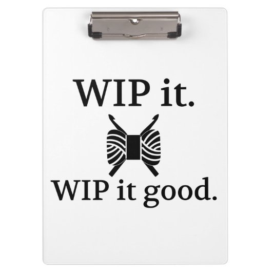 Crochet ・ WIP It Good Crafts Klembord (Voorkant)