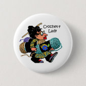 Crochet-y Lady Button (Voorkant)
