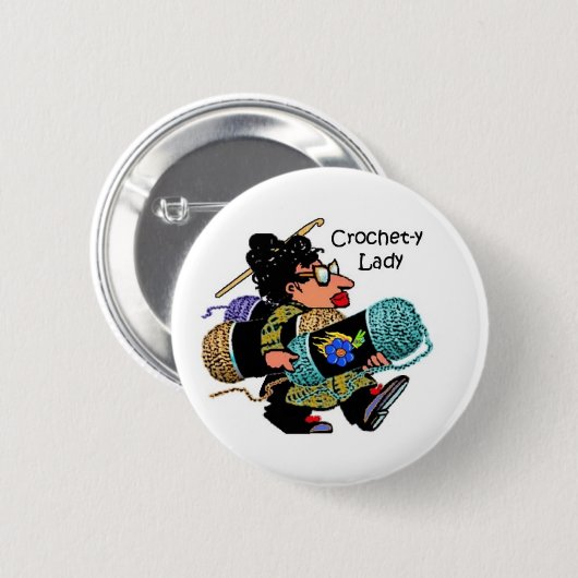 Crochet-y Lady Button (Voorkant /achterkant)