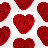 Crochet Yarn Heart Red Craft Stof (Delen)