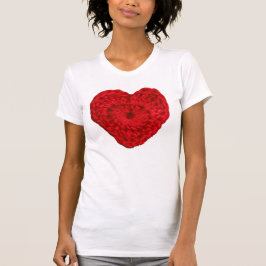 Crochet Yarn Heart T-shirt
