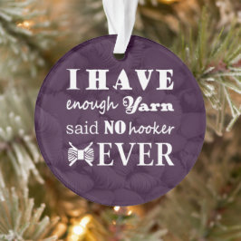 Crochet - Yarn Hoarder Crafts Dark Ornament