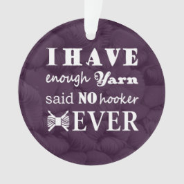 Crochet - Yarn Hoarder Crafts Dark Ornament