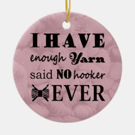 Crochet - Yarn Hoarder Crafts Keramisch Ornament