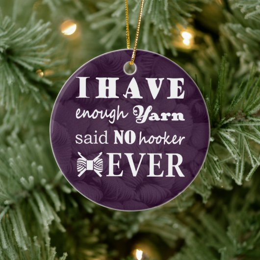 Crochet - Yarn Hoarder Crafts Keramisch Ornament (Boom)